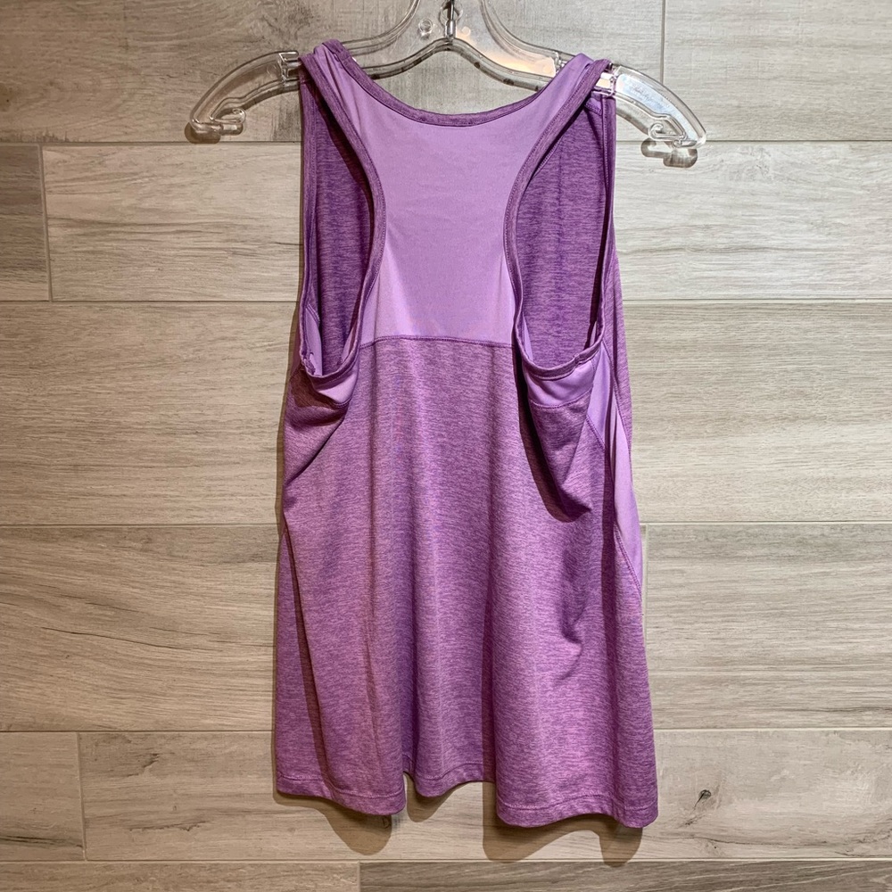 3/$30 2 dye 4 purple racerback loose fit workout / gym tank size M - Picture 4 of 7